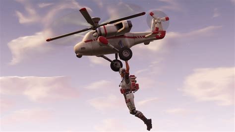 Fortnite New Glider Gameplayairlift Helicopter Glider Youtube