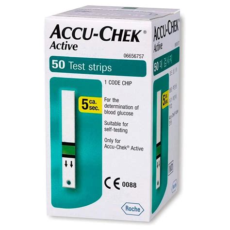 TIRAS REACTIVAS ACCU CHECK ACTIVE P 50