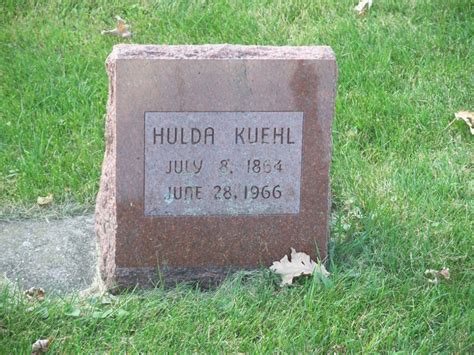 Hulda Block Kuehl 1864 1966 Mémorial Find a Grave