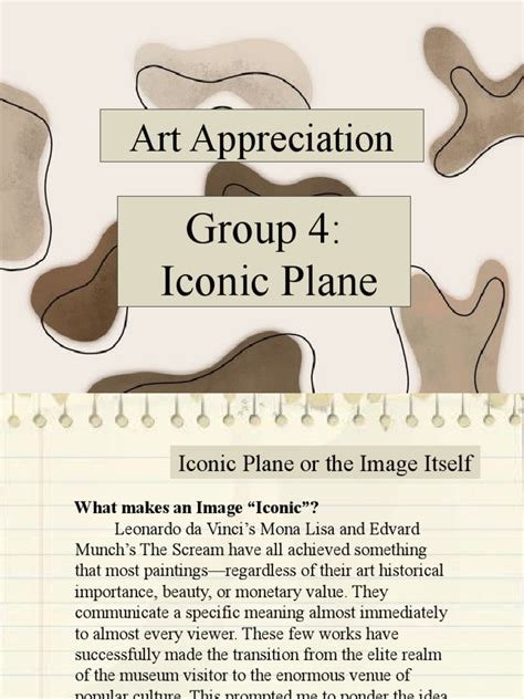 Art Appreciation Group 4 Iconic Plane Pdf Representation Arts Semiotics