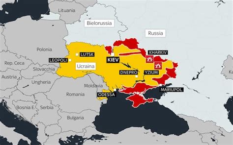 Guerra Ucraina La Mappa Dell Attacco I Russi Puntano Mariupol Sky TG24