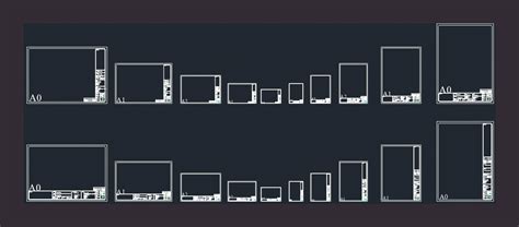 Layout Del Cartiglio Pollici In Autocad Libreria Cad