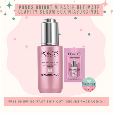 POND S Niasorcinol Bright Miracle Ultimate Clarity Serum 50x Shopee