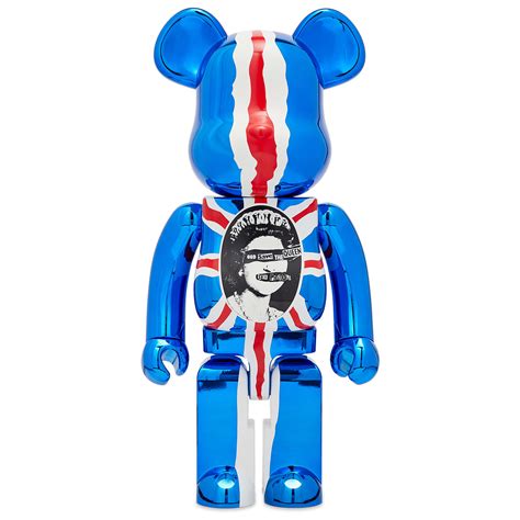 Medicom Be Rbrick Sex Pistols God Save The Queen Chrome Ve Blue