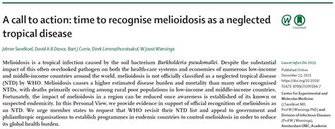 Melioidosis South East Asia Infectious Disease Clinical Research Network