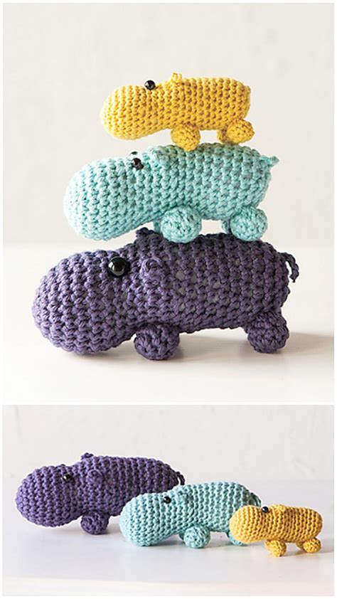 Amigurumi Hippo Free Crochet PDF Pattern Amigurumi