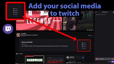 How To Add Your Social Media Links To Your Twitch Profile YouTube