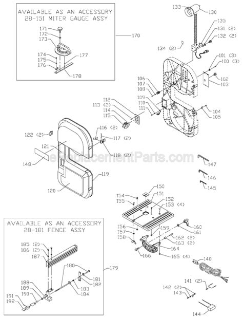 Delta Band Saw Parts Diagram