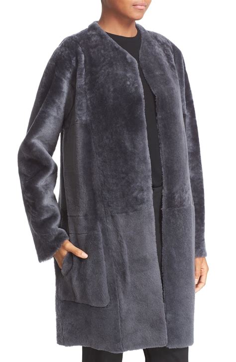 Vince Reversible Genuine Shearling Car Coat Available At Nordstrom Car