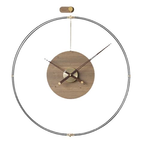 Nordic Wall Clock Modern Creative Wood Silent Nordic Luxury Wall