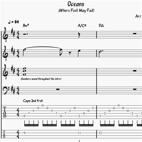 Hillsong United Oceans Sheet Music