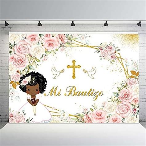 Amazon MEHOFOND 7x5ft Mi Bautizo Baptism Backdrop God Bless First