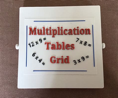 Multiplication Tables Grid Box by jdh | Download free STL model | Printables.com