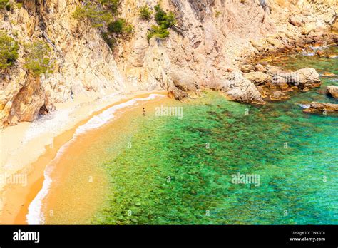 woman secluded beach  res stock photography  images alamy