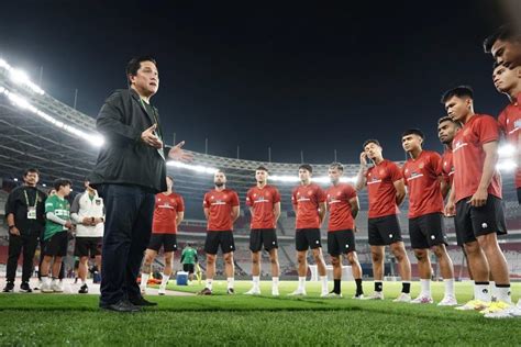 Jelang Laga Melawan Argentina Erick Bertemu Tim Merah Putih Di Gbk