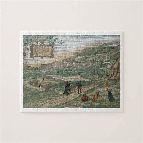 Map Of Granada From Civitates Orbis Terrarum V Jigsaw Puzzle Zazzle