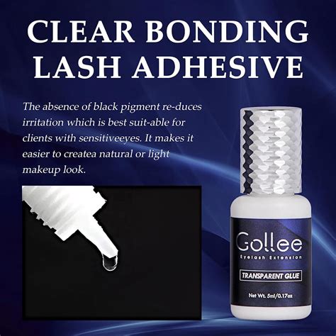 Gollee Clear Eyelash Extension Glue Strong Adhesive For Volume Eyelash