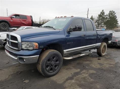 2005 Dodge Ram 2500 St Photos Co Denver Central Repairable Salvage Car Auction On Thu Jan