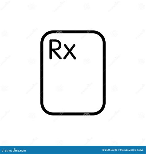 Darstellung Der Vektorgrafik Des RX-Symbols Vektor Abbildung ...