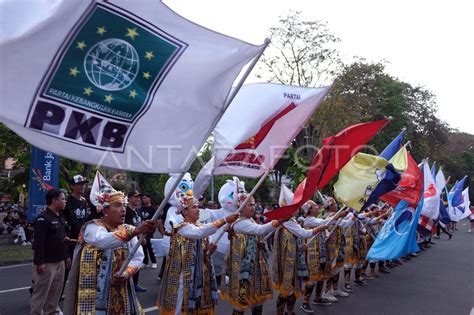 Kirab Pemilu Di Denpasar Antara Foto