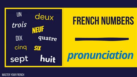 Pronunciation Of Numbers From 1 To 10 In French Master Your French