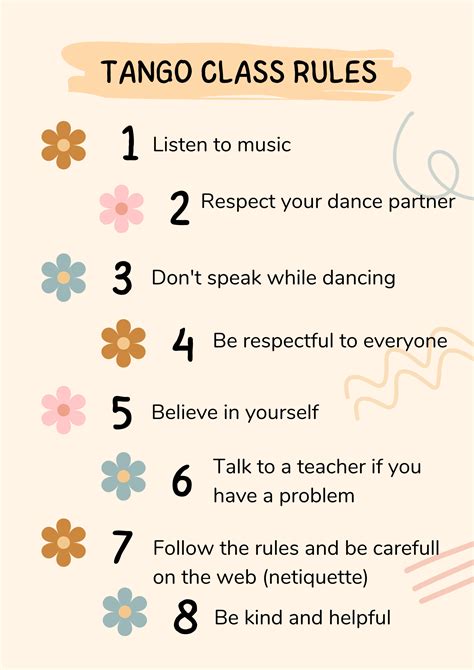 Tango Class Rules