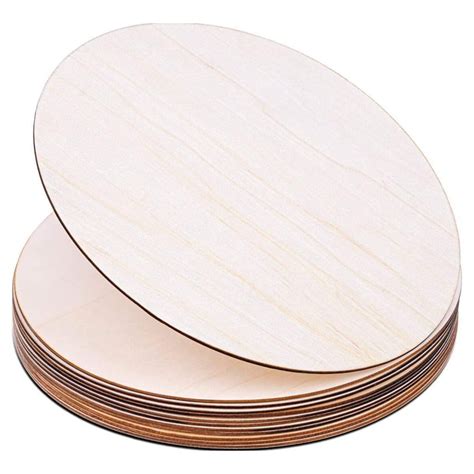 Round Wooden Discs For Crafts Pieces Inch Unfinished Wooden Round