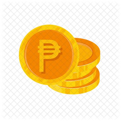 Philippine Peso Coin Icon Download In Flat Style