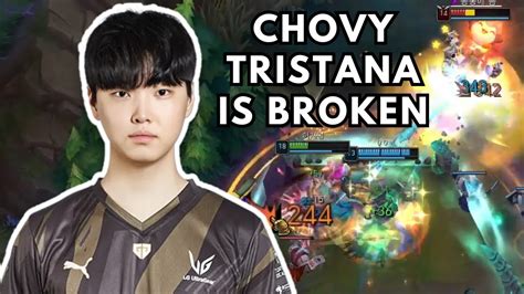 Chovy Tristana Is Broken League Of Legends Pro Play Youtube