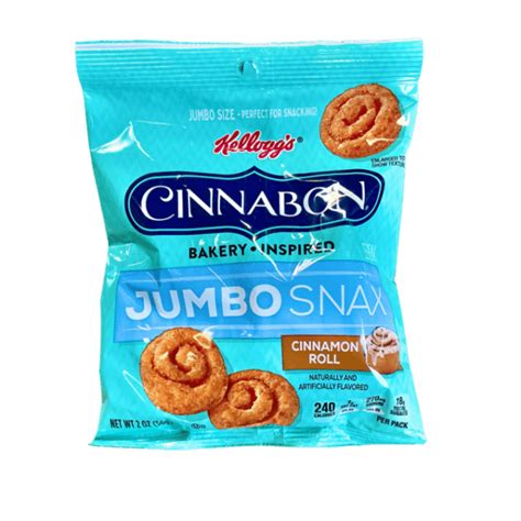 Kellogg's Jumbo Snax Cinnabon 6x2oz - Pacific Candy Wholesale