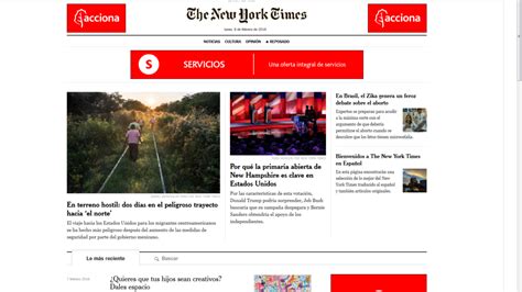 The New York Times Lanza Portal En Español