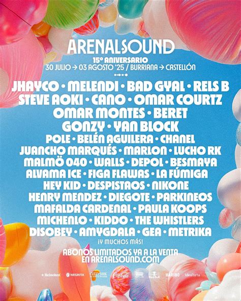 Arenal Sound 2025 Cartel Entradas Horarios Y Hoteles