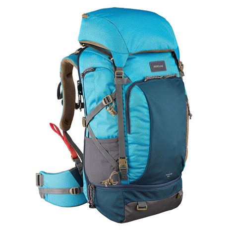 Backpacking Rucksack Travel 500 50 L Damen Blau Forclaz Decathlon