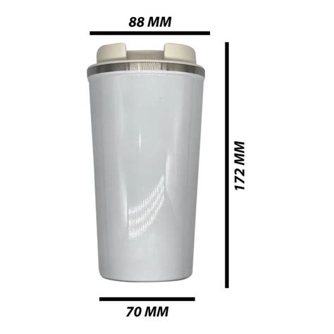 Double Wall Stainless Steel Latte Mug White Titan Jet Africa