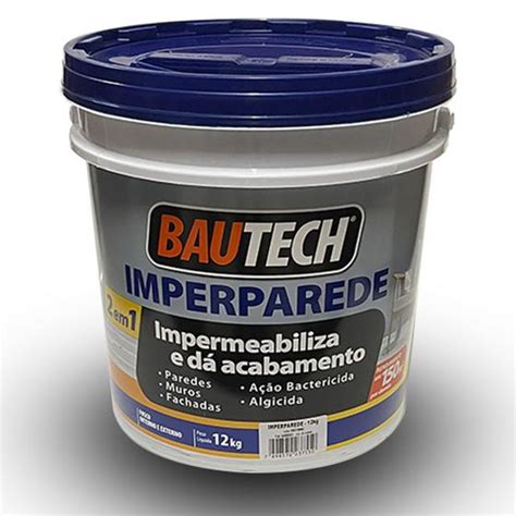 Tinta Impermeabilizante ImperParede Bautech Branco 12kg Tinta