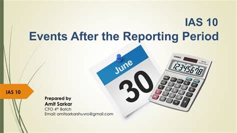 Ias 10 Events After The Reporting Period Ppt