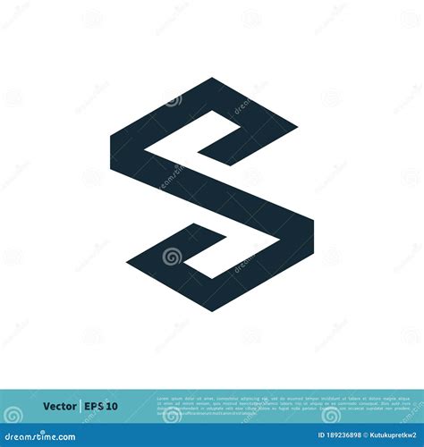 Abstract S Letter Hexagon Shape Icon Vector Logo Template Illustration