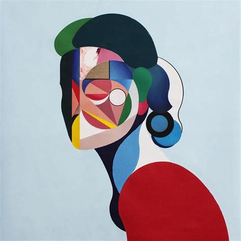 Towering Portraits By Ryan Hewett Mix Blocks Of Bright Colors With