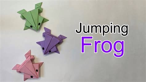 Origami Jumping Frog How To Make A Paper Frog That Jumps High And Far