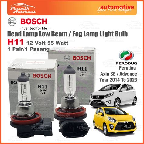 Perodua Axia Se Advance Year To Headlamp Low Beam Foglamp