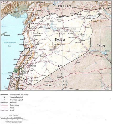 Syria Country Map - Syria • mappery