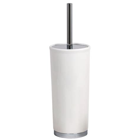 Buy Free Standing Chrome And White Opera Toilet Brush And Holder 1