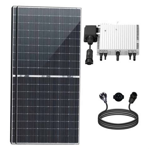 Enprovesolar Balkonkraftwerk 1000w Komplettset 2x 500w Bifazial Modul