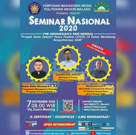 Himpunan Mahasiswa Mesin Polinema Gelar Seminar Nasional Kebutuhan Sdm