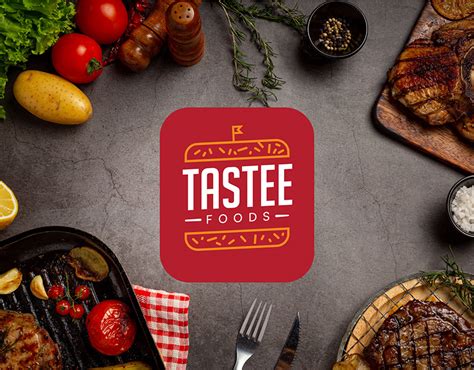 Tastee Foods Logo Design Foodie Logo Behance