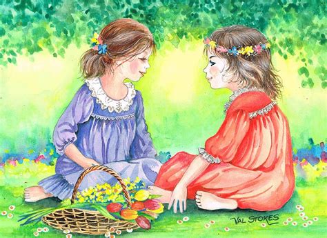 Best Friends Painting By Val Stokes Pixels