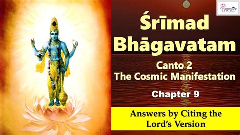 Sb Srimad Bhagavatam Canto Chapter Answers By Citing The