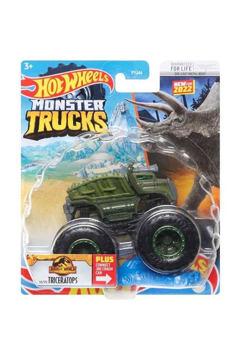 HOT WHEELS Monster Trucks 1 64 Arabalar TRICERATOPS HCP44 Hotwheels Monster Truck Araçları