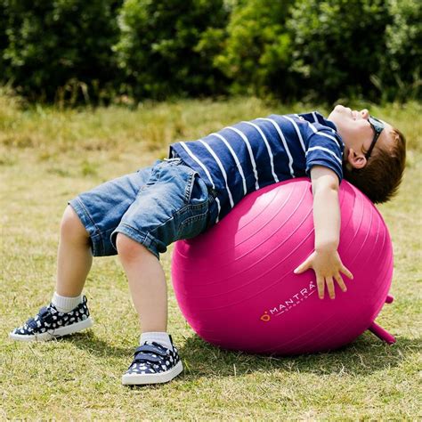 The yoga ball for kids is a great way to make sure kids are enjoying ...