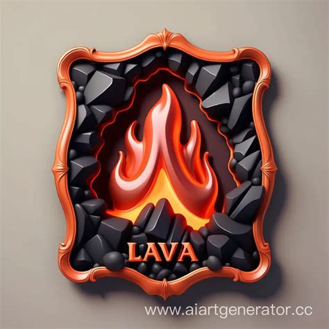 Vintage Lava Frame Logo Design Ai Art Generator